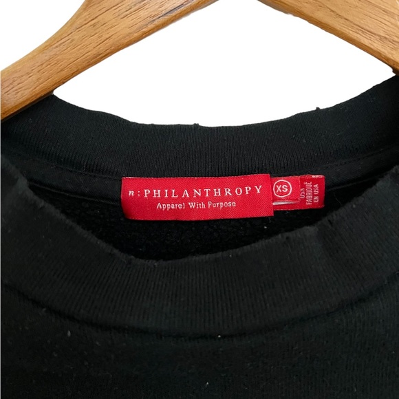 Philanthropy Reeves Luxury Sweatshirt in Black Cat - Picture 6 of 7